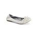 Wide Width Women's Sunnyside II Flat by White Mountain in White Patent (Size 7 1/2 W)