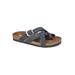 Women's Harrington Leather Sandal by White Mountain in Navy Leather (Size 5 M)