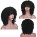 DOPI Human Hair Wigs For Women Black Color Natural Lace Hair Natural Black Synthetic Wig Fashion Short Bob Wavy Sexy Women