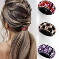 Hair Clip 3 Pcs Ponytail Cuff Hair Jewelry Ponytail Holders Hair Accessories for Women and Girls (A)