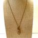 J. Crew Jewelry | J. Crew Necklace Long Gold Tone Chain With Pineapple Pendant With Rhinestones | Color: Gold | Size: Os