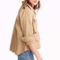 J. Crew Jackets & Coats | J.Crew Safari Shirt Jacket S | Color: Cream/Tan | Size: S