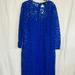 J. Crew Dresses | J.Crew Collection Lace Sheath Dress 6 Nwt | Color: Blue | Size: 6