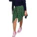 Qufokar Tennis Skirts Womens Bathing Suits With Skirts Womens Casual Plaid Belt Skirt Splice Skirt Irregular Hem Split Elastic Waist Skirt