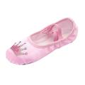 JDEFEG Shoes for Girls 9 Years Old Children Shoes Dance Shoes Warm Dance Ballet Performance Indoor Shoes Yoga Dance Shoes Little Girl Light Up Shoes Pink 38