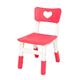 XPLKQXE Plastic Children's Chair, Height Adjustable Kids Table and Chairs Set, Durable Easy to Clean Multifunction Plastic Chair, ( Color : Red-A )
