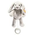 Steiff Hoppie Rabbit, Premium Rabbit Stuffed Animal, 0-6 or 6-12 Months, Rabbit Toys, Stuffed Rabbit, Rabbit Plush for Babies,, Soft Cuddly Friends (Gray, 10")
