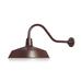17in. Architectural Bronze Outdoor Gooseneck Barn Light Fixture With 22in. Long Extension Arm - Wall Sconce Farmhouse Vintage Antique Style - UL Listed - 9W 900lm A19 LED Bulb (5000K Cool White)