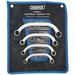 Draper 7210 4 Piece Half Moon (Obstruction) Ring Spanner Set