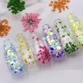 Lot de 12 autocollants de fleurs pour décoration d'ongles pour femmes 3 pièces embellissement des