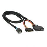 FVH U.2 U2 SFF-8639 NVME PCIe SSD Cable for Mainboard Intel SSD 750 p3600 p3700 M.2 SFF-8643 Mini SAS HD