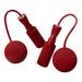 Cordless Jumping Rope Indoor Home Exercise Sports Endurance Training Skipping Rope Workout Weighted Ball Jump Rope for Women Men Ball dia6.5cm Red