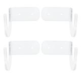 4pcs Acrylic Baseball Bat Display Holder Baseball Bat Horizontal Rack for Home