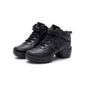 Ymiytan Womens Sneakers Platform Jazz Shoe Split Sole Dance Shoes Modern Casual Lightweight Thick Soled Black 9