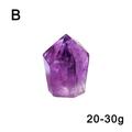 Natural Amethyst quartz Purple Crystal Point Wand Tower Healing. Obelisk V9U1