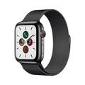 Restored Apple Watch Gen 5 Series 5 Cell 44mm Space Black Stainless Steel - Black Sport Band MWW82LL/A (Refurbished)