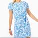 Lilly Pulitzer Dresses | Lilly Pulitzer Inka Dress In Aqua Lounge | Color: Blue/White | Size: Xxs