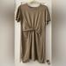 American Eagle Outfitters Dresses | Green/Olive American Eagle T-Shirt Dress Twist Front | Color: Green | Size: M