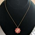 Kate Spade Jewelry | (#71) Nwot Kate Spade Floral Design Necklace | Color: Gold/Pink | Size: Os