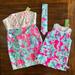 Lilly Pulitzer Dresses | Mommy, Daddy & Me Lilly Pulitzer Dress Set Sz 4 & 8 Mom Nwt | Color: Blue/Pink | Size: 4g