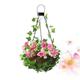 OSALADI Artificial Flowers for Outdoors: Solar Power Hanging Rose Basket Light, Hanging Plants, Fake Flower Holder Pots, Wall Lamp LED Potted Planters for Patio Garden Balcony