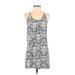 Dainty Hooligan Casual Dress - Shift Scoop Neck Sleeveless: Blue Paisley Dresses - Women's Size Small - Print Wash