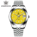 STEELDIVE-Montre de Plongée Mécanique existent pour Homme Accessoire Étanche 20Bar Rétro Water