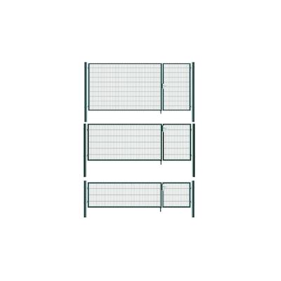 Gartentor Zauntor Einfahrtstor Stabmattenzaun Doppelflügel Grün 1000 x 3500 mm