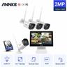 Annke - Kit de vidéosurveillance Système de vidéosurveillance WiFi nvr 4CH 3M Full hd avec moniteur