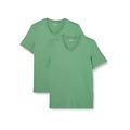 MUSTANG Herren 2-Pack V-Neck 1006170 T-Shirt, Frosty Spruce 6398, 4XL Größen (2er Pack)