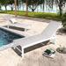 Pellebant Adjustable Aluminum Patio Chaise Lounge Chairs Outdoor (Set of 2)