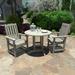 Lehigh 3-piece Outdoor Dining Set - 36" Round Table, Dining-height