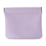 Yubatuo PU-Leather Pocket Cosmetic Bag Cute Small Portable Makeup for Purse Pouch Mini Pu Leather Waterproof Makeover Travel Storage Toiletry for Women Light Purple