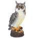 Bestonzon Resin Garden Owl Statue Garden Owl Decor Outdoor Garden Decor Owl Ornament