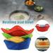 4pcs Bowl Huggers Microwave Safe Bowl Holder Heat Resistant Bowl Cozy Holder Kitchen Supplies