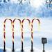 Kayannuo Christmas Clearance Solar Energy Christmas Crutch Ground Lamp Outdoor Plug-in Candy Crutch Lawns Landscapes Lamp 5-piece Set