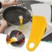 Dengmore Silicone Pan Scraper Dish Cleaning Spatula Bowl Scraper Dish Scraper Non Stick Kitchen Scraper Pan Rubber Cleaning Spatula Pot Cleaning Tool