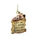 Dtydtpe Room Decor Home Decor Animal Lover Two Sided Ornament Funny Car Hanging