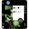 HP 61Xl High Yield Black and Tri-color Ink Cartridges Combo