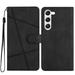 Tarise Galaxy S22 Plus Flip Wallet Phone Case PU Leather Kickstand Wrist Strap Card Holders Shockproof TPU Inner Shell Slim Magnetic Solid Color Case Cover for Samsung Galaxy S22 Plus 5G 6.6 Black