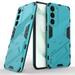 ELEHOLD Rugged Case for Samsung Galaxy S23 Plus Slim Thin Case with Built-in Hidden Kickstand Anti-Scratch Hybrid Shockproof Case for Samsung S23+ 6.6 Blue