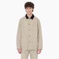 Dickies Men's Stonewashed Duck Unlined Chore Coat - Desert Sand Size S (TCR05)