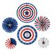 Dtydtpe Room Decor Home Decor American Flag Paper Fan American Independence Day Party Supplies Back Wall Decor