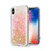SOATUTO Case for iPhone XS MAX 3 in1 Layers Hybrid Liquid Stars Shaped Glitter Flowing Quicksand case Clear Soft Shockproof TPU Slim Protective Cover for iPhone XS MAX(Gold)