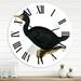 DESIGN ART Designart Vintage Bird Life IV Traditional wall clock 36 In. Wide x 36 In. High