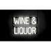 SpellBrite WINE & LIQUOR LED Sign for Business. 22.0 x 15.0 White WINE & LIQUOR Sign Has Neon Sign Look With Energy Efficient LED Light Source. Visible from 500+ Feet 8 Animation Settings.