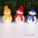 Linyer Christmas Decoration X masTree Decorations Snowman Doll Children s Gift Tiny