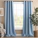 Best Home Fashion, Inc. Solid Grommet Blackout Thermal Curtain Panels Polyester in Gray | 120 H in | Wayfair GROM-120-STONE