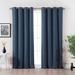 Best Home Fashion, Inc. Solid Grommet Blackout Thermal Curtain Panels Polyester in Green/Blue | 63 H in | Wayfair GROM-63-INDIGO