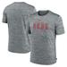 Men's Nike Heather Gray Cincinnati Reds Authentic Collection Velocity Performance Practice T-Shirt